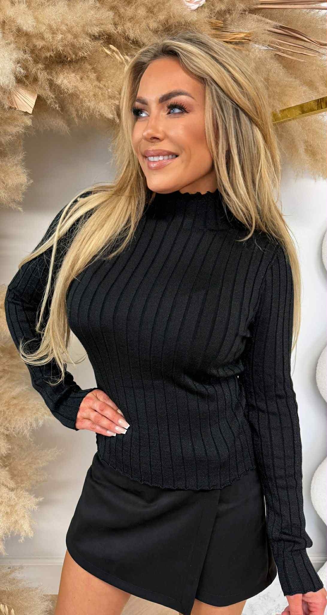 SMALL SPARKLE TOP CH8934 BLACK SMALL SPARKLE TOP CH8934 BLACK