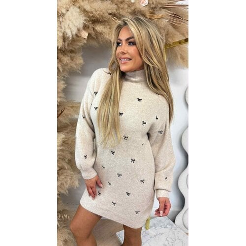 BOW DRESS 3831366 BEIGE BOW DRESS 3831366 BEIGE