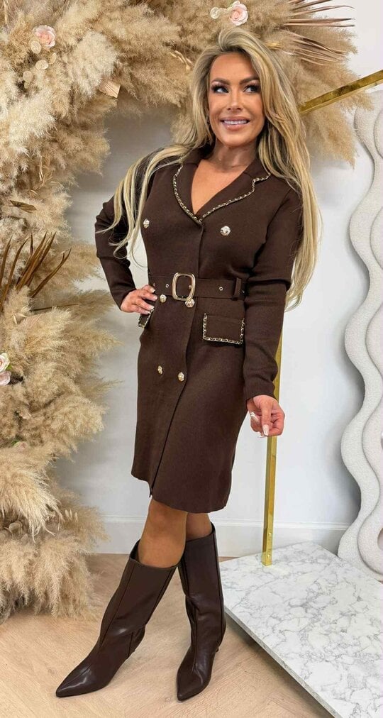 CHAIN ROSECHAIN ROSE BUTTON DRESS 663 CHOCO BUTTON DRESS 663 BLACK - Copy CHAIN ROSECHAIN ROSE BUTTON DRESS 663 CHOCO BUTTON DRESS 663 BLACK - Copy