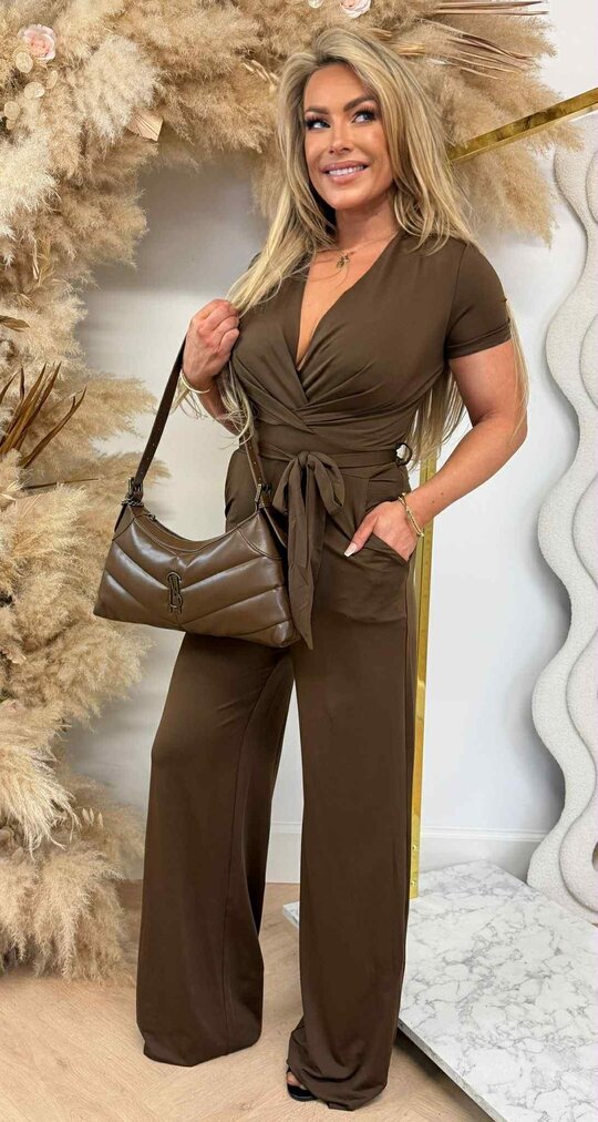 BY SWAN BASIC TRAVEL JUMPSUIT 7721 CHOCO BY SWAN BASIC TRAVEL JUMPSUIT 7721 CHOCO