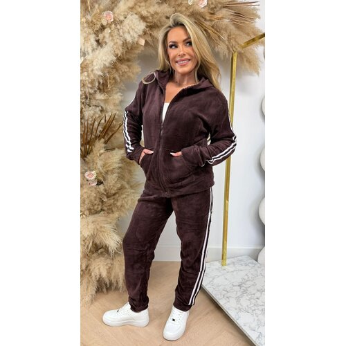 STRIPE VELVET SET 687 CHOCO STRIPE VELVET SET 687 CHOCO