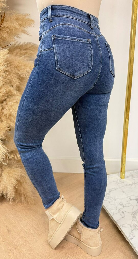 HIGH WAIST PUSH UP SKINNY JEANS 5363-2 DARKDENIM HIGH WAIST PUSH UP SKINNY JEANS 5363-2 DARKDENIM