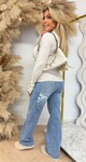 GLITTER TURTLE NECK TOP 83569 BEIGE