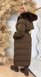 TREND BELT LONG WINTERJACKET 7523 CHOCO TREND BELT LONG WINTERJACKET 7523 CHOCO