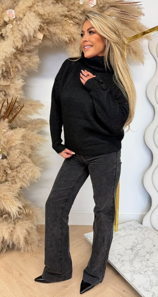 KOLLIE BUTTON TRUI 08065 BLACK