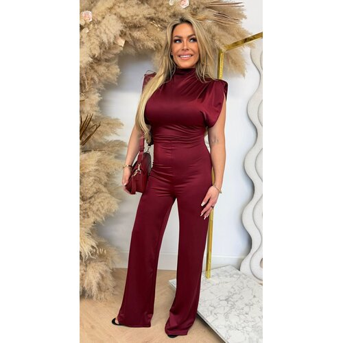 LINDSAY SHINE BASIC JUMPSUIT BORDEAUX