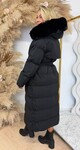TREND BELT LONG WINTERJACKET 7523 BLACK