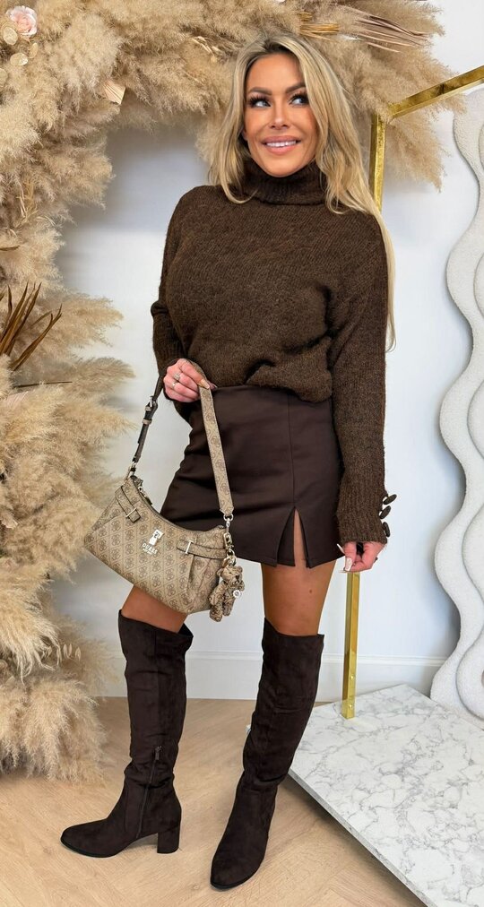 KOLLIE BUTTON TRUI 08065 CHOCO