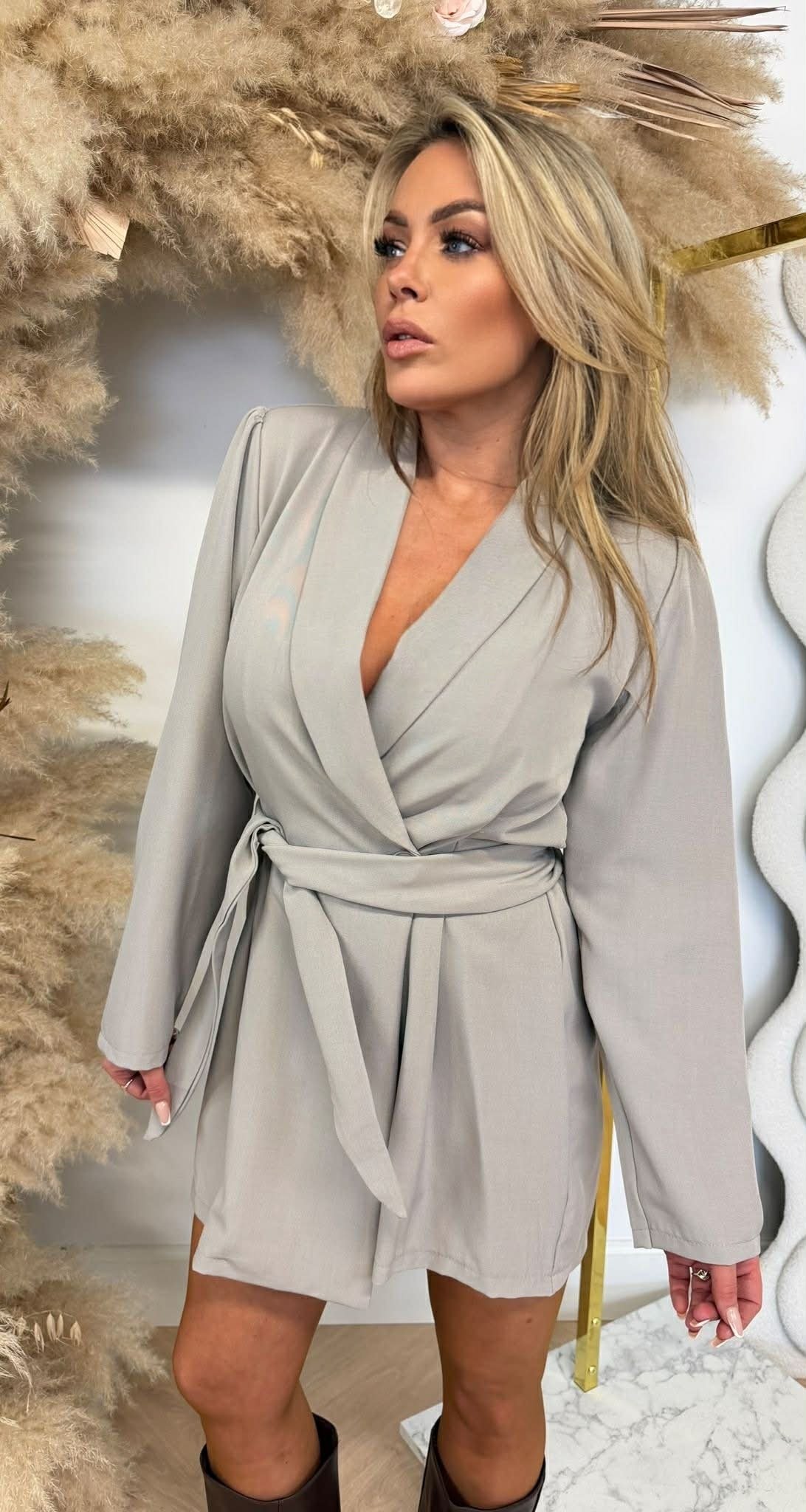 PERFECT BASIC PLAYSUIT BEIGE