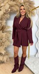 PERFECT BASIC PLAYSUIT BORDEAUX
