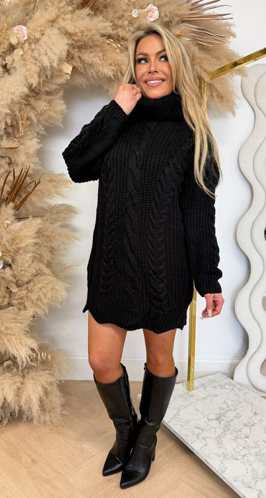 ZARA KOL DRESS BLACK