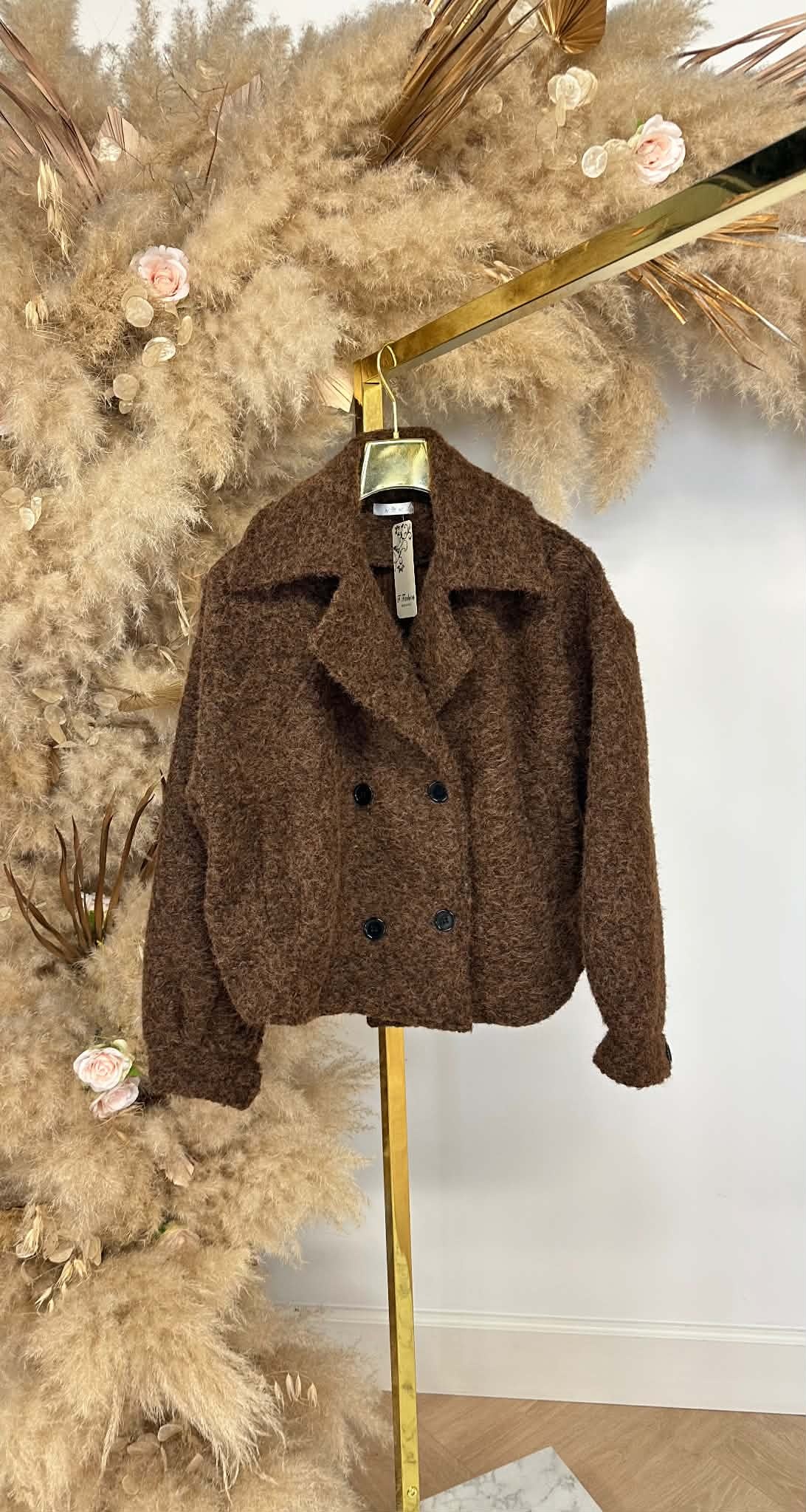 NINE TEDDY COAT CHOCO NINE TEDDY COAT CHOCO
