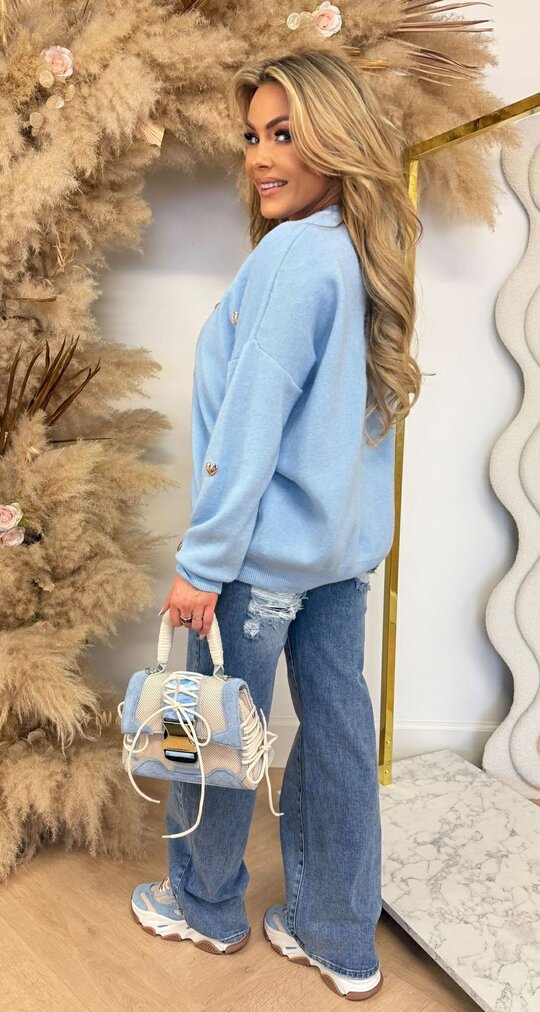 HARTJES MUSTHAVE SWEAT 953 ICEBLUE HARTJES MUSTHAVE SWEAT 953 ICEBLUE