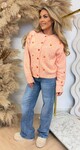 CANDY HEART SWEAT/VEST 683 PEACH CANDY HEART SWEAT/VEST 683 PEACH