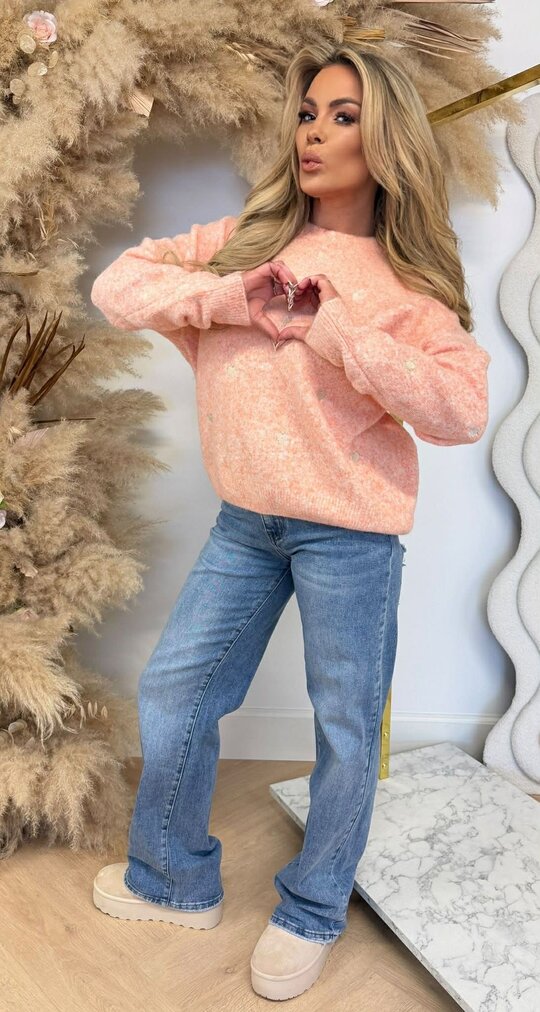 SPRING HEART SWEAT 687 PEACH SPRING HEART SWEAT 687 PEACH