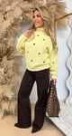 TURTLE NECK HARTJES SWEAT 692 YELLOW TURTLE NECK HARTJES SWEAT 692 YELLOW