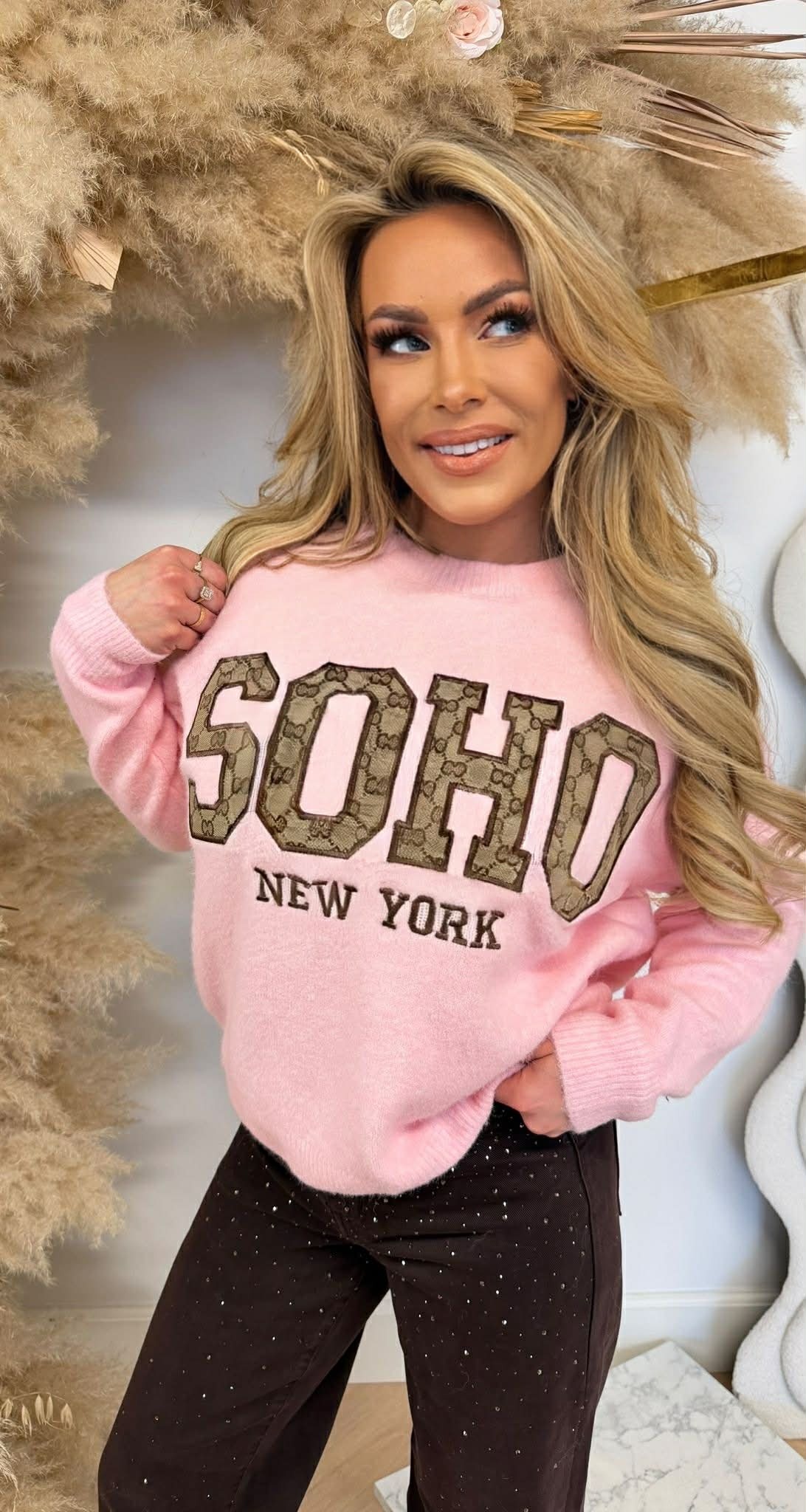 SOHO GUC TEKST SWEAT 1055 SOFTPINK SOHO GUC TEKST SWEAT 1055 SOFTPINK