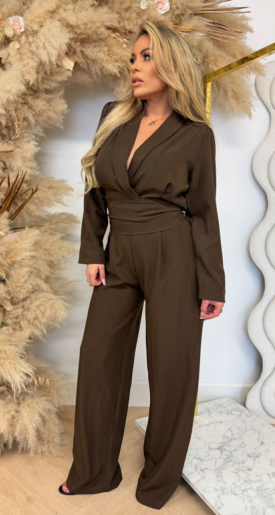 CAMILLE JUMPSUIT BROWN CAMILLE JUMPSUIT BROWN