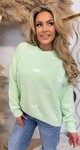 PASTEL BOW SWEAT 1057 MINT PASTEL BOW SWEAT 1057 MINT
