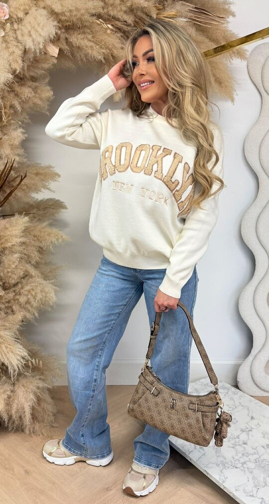 BROOKLYN CANDY SWEAT 1065 OFFWHITE BROOKLYN CANDY SWEAT 1065 OFFWHITE