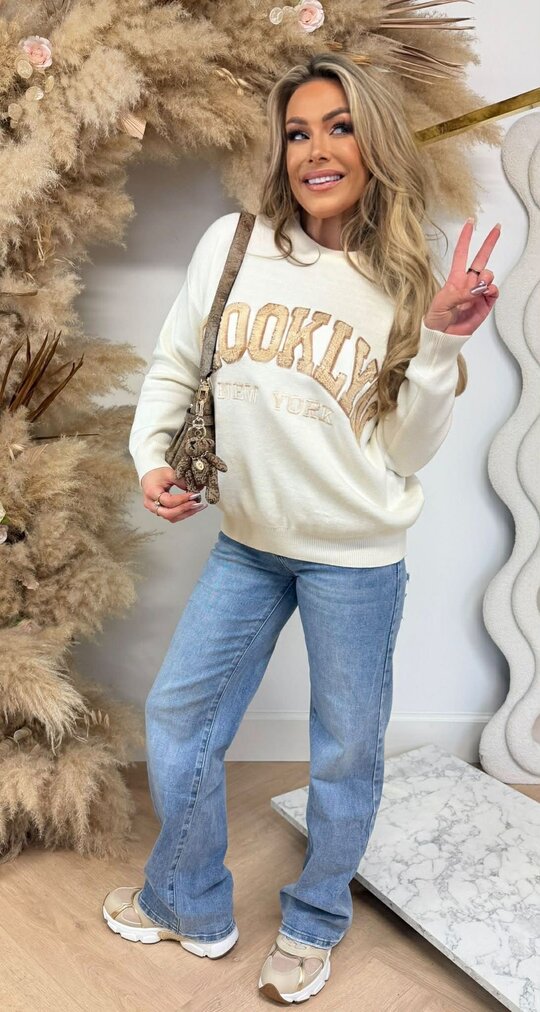 BROOKLYN CANDY SWEAT 1065 OFFWHITE BROOKLYN CANDY SWEAT 1065 OFFWHITE