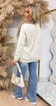 NEW YORK LACE TEKST SWEAT 7825 LIGHTBEIGE NEW YORK LACE TEKST SWEAT 7825 LIGHTBEIGE
