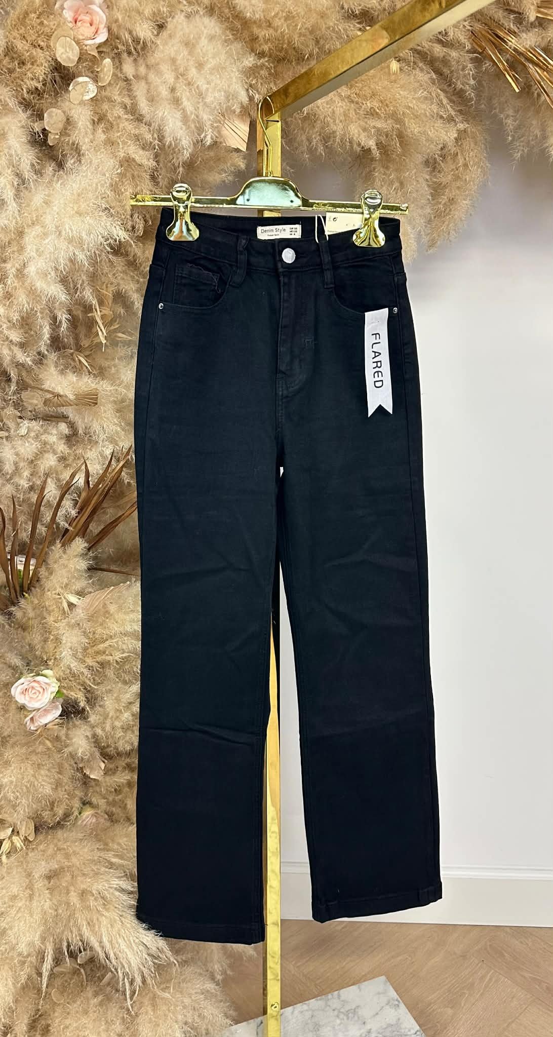 FLARED JEANS 6336 BLACK