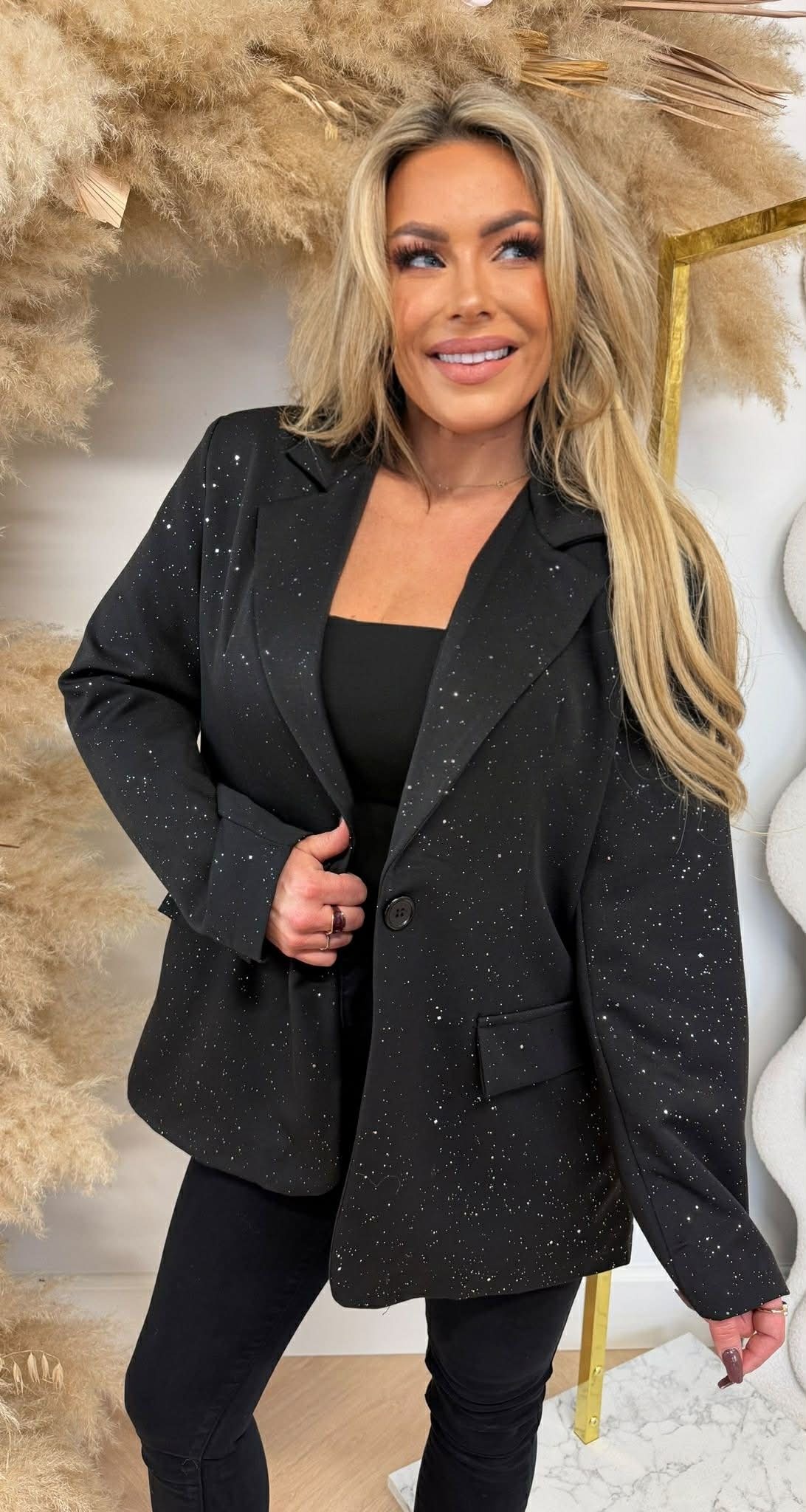 SPARKLE PERFECT BLAZER BLACK