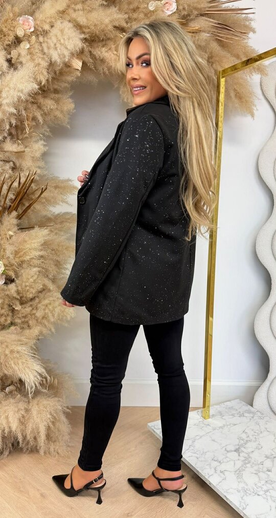 SPARKLE PERFECT BLAZER BLACK SPARKLE PERFECT BLAZER BLACK