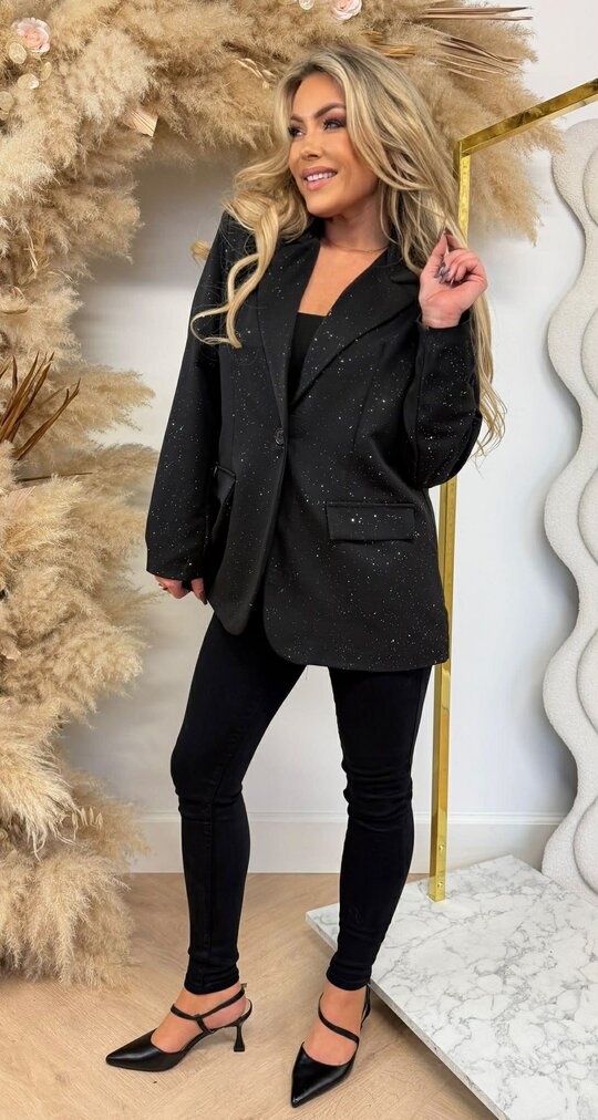 SPARKLE PERFECT BLAZER BLACK SPARKLE PERFECT BLAZER BLACK