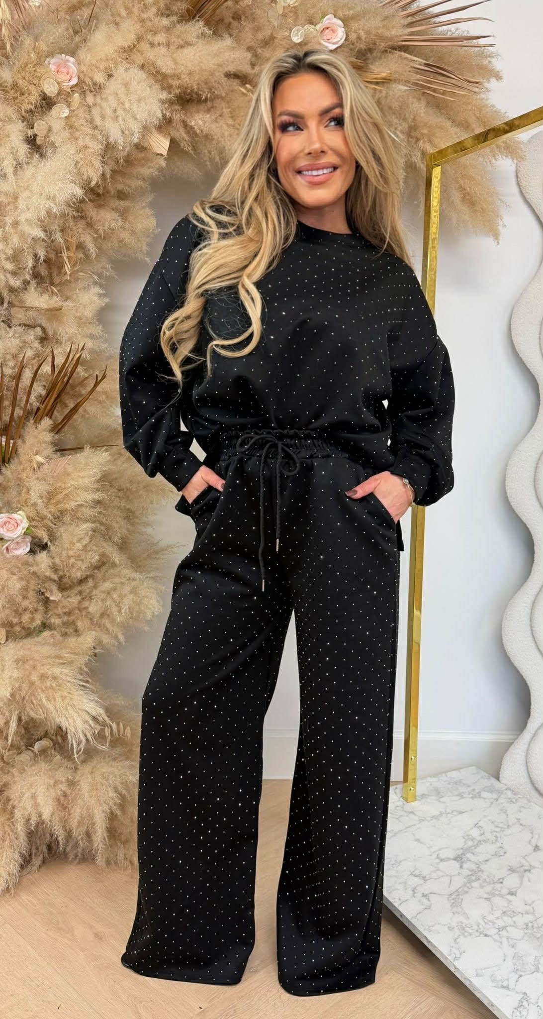 ELIN DIAMONDS STRAIGHT LEG SET BLACK