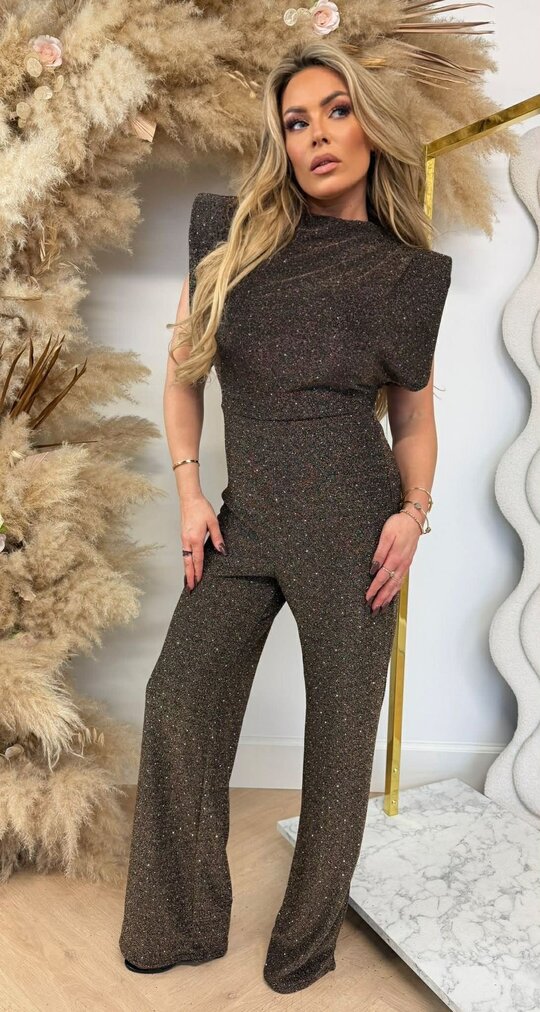 LIV LUREX SPARKLE JUMPSUIT GOLD LIV LUREX SPARKLE JUMPSUIT GOLD