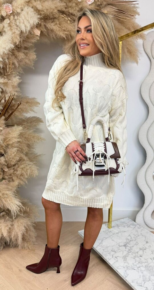KABEL OVERSIZED DRESS 5566 CREME KABEL OVERSIZED DRESS 5566 CREME