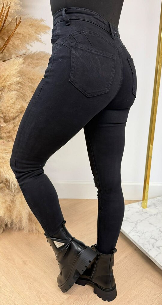 PUSH UP SKINNY JEANS 5355-10 BLACK PUSH UP SKINNY JEANS 5355-10 BLACK