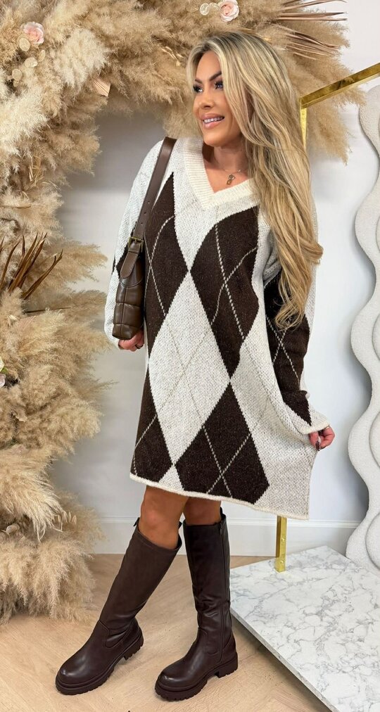 RUIT SWEATERDRESS BEIGE RUIT SWEATERDRESS BEIGE