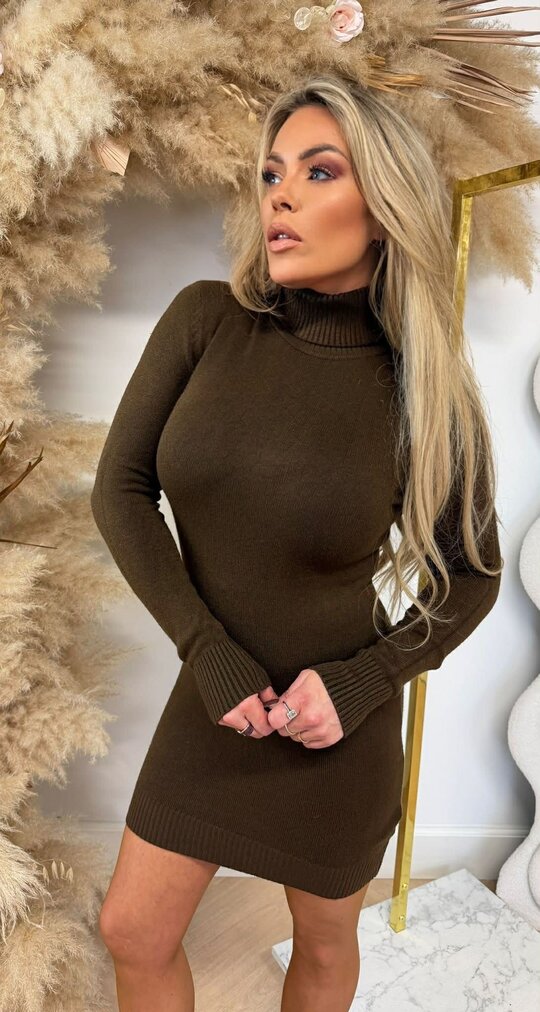 BASIC SOFT KOL DRESS 5021 CHOCO BASIC SOFT KOL DRESS 5021 CHOCO