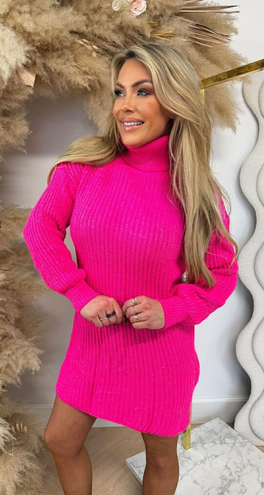 SPARKLE KOL DRESS NEONPINK SPARKLE KOL DRESS NEONPINK