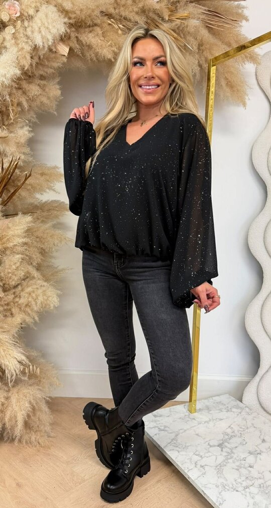 HARPER SPARKLE TOP BLACK HARPER SPARKLE TOP BLACK