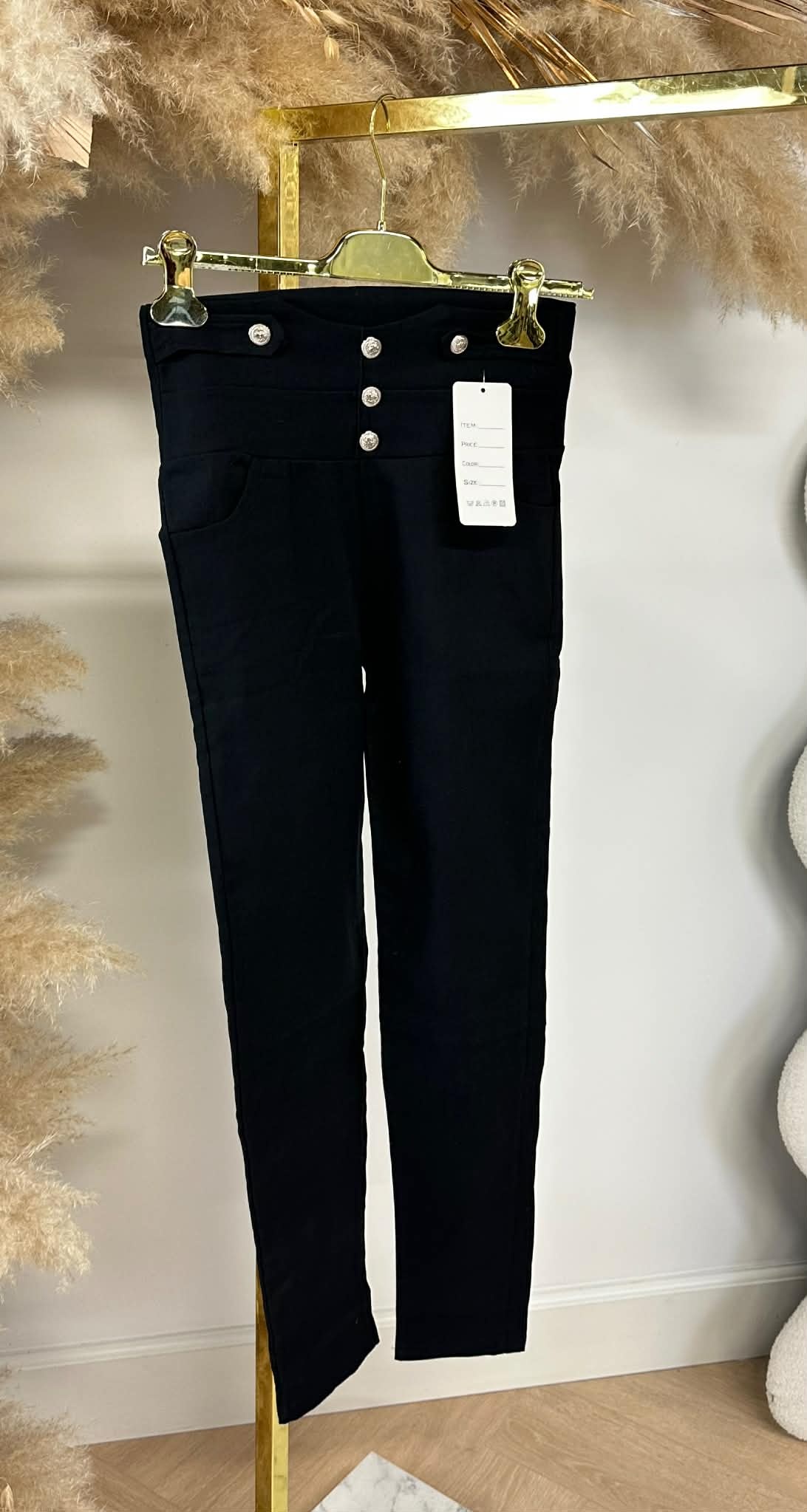 BUTTON TREGGING 78061 BLACK