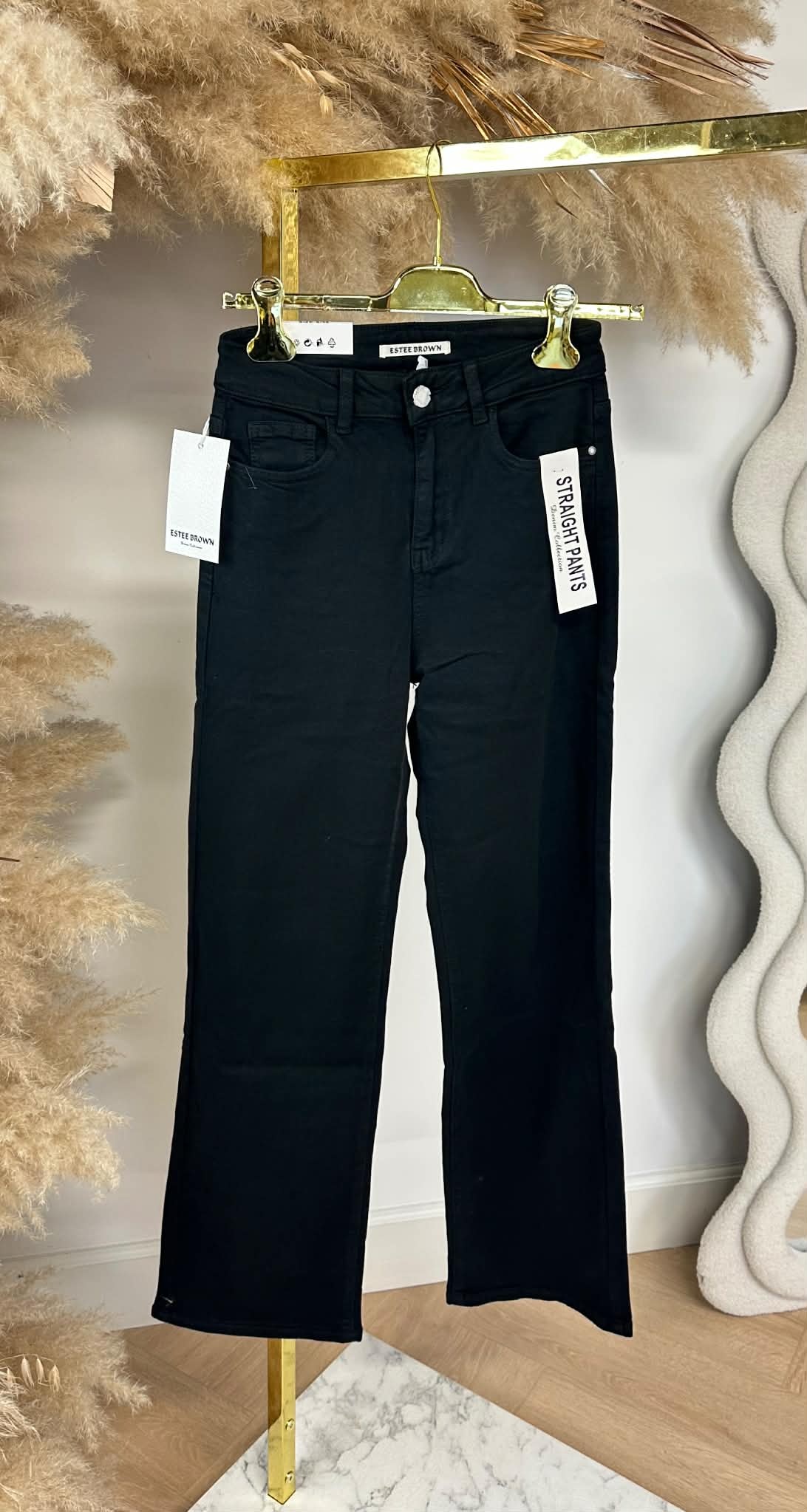 STRAIGHT PANTS 2002-1 BLACK