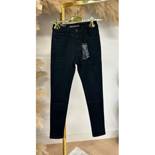 SKINNY HIGH WAIST JEANS K061 BLACK SKINNY HIGH WAIST JEANS K061 BLACK