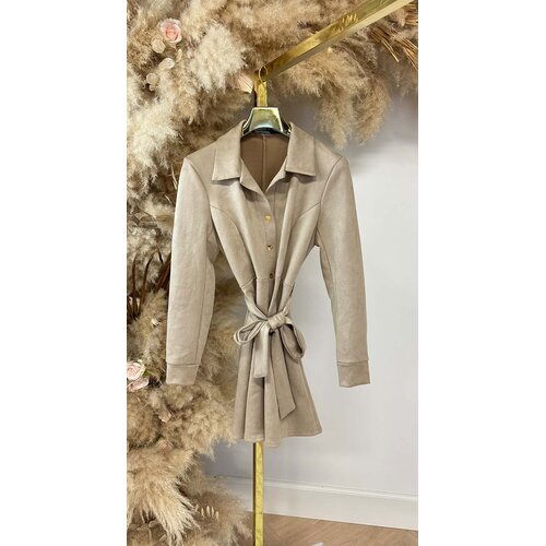 SUEDINE LUS DRESS BEIGE SUEDINE LUS DRESS BEIGE