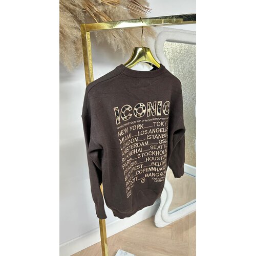 ICONIC LEOPRINT SWEAT AM860 CHOCO ICONIC LEOPRINT SWEAT AM860 CHOCO