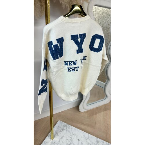 NY DENIM SWEAT 740 LIGHTBEIGE/DENIM NY DENIM SWEAT 740 LIGHTBEIGE/DENIM