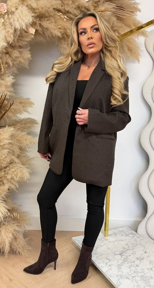 LUXURY DIAMOND BLAZER L033 CHOCO LUXURY DIAMOND BLAZER L033 CHOCO