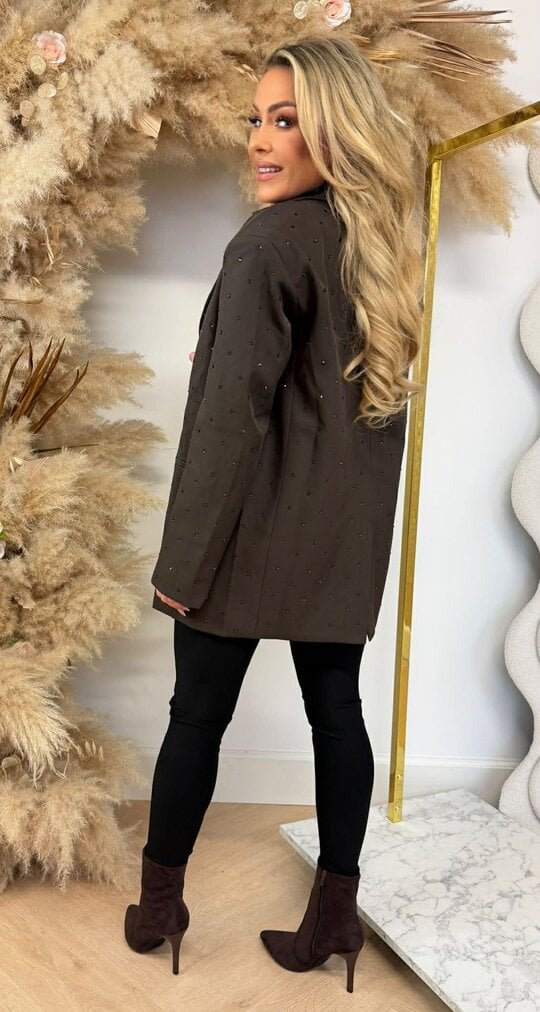 LUXURY DIAMOND BLAZER L033 CHOCO LUXURY DIAMOND BLAZER L033 CHOCO