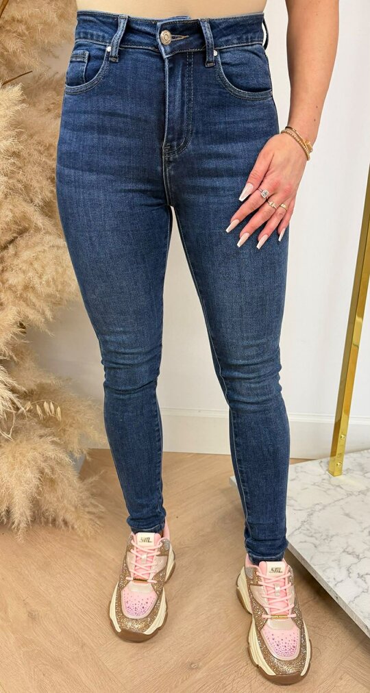 HIGH WAIST SKINNY 5348-2 DENIMBLUE HIGH WAIST SKINNY 5348-2 DENIMBLUE