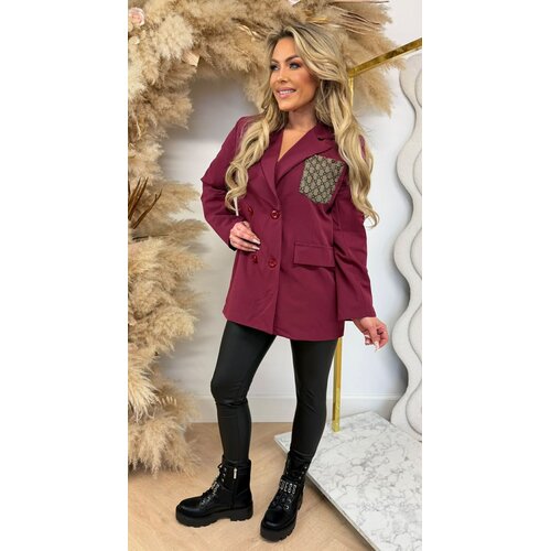 GUC BLAZER BURGUNDY