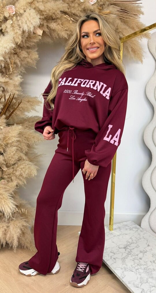 CALIFORNIA LA SET BORDEAUX CALIFORNIA LA SET BORDEAUX