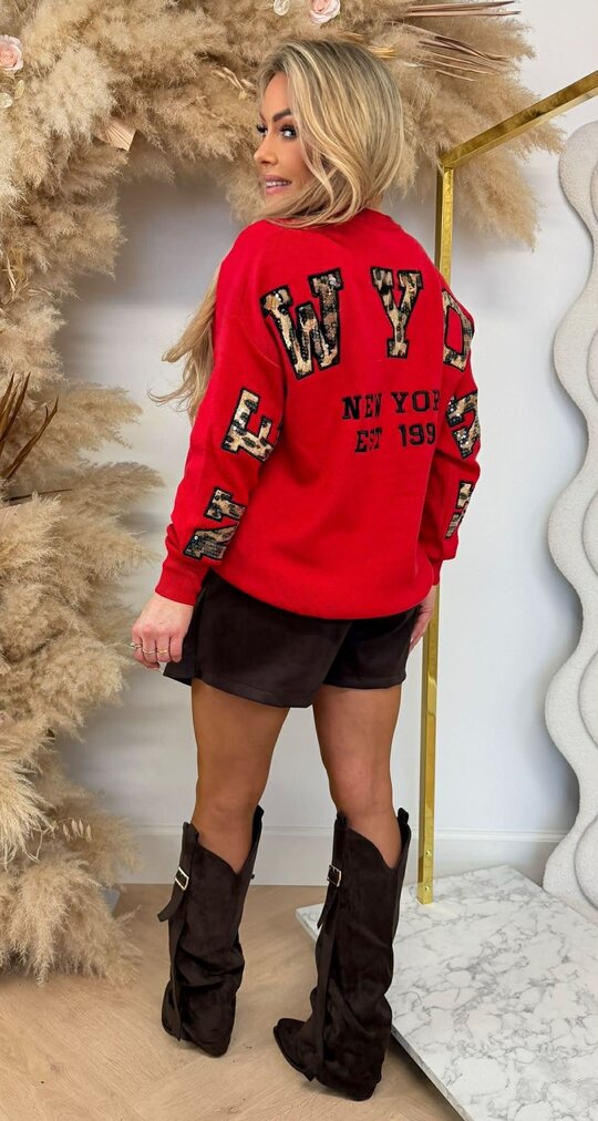 ACTIE NEW YORK SWEAT 7189 RED